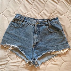 High waisted Jean Cutoff Shorts